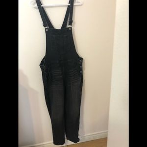 Black wash overalls